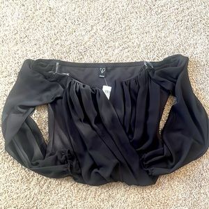Crop black blouse. New with tags